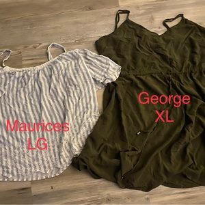 Multiple tops $7 each Torrid, Maurices, etc.